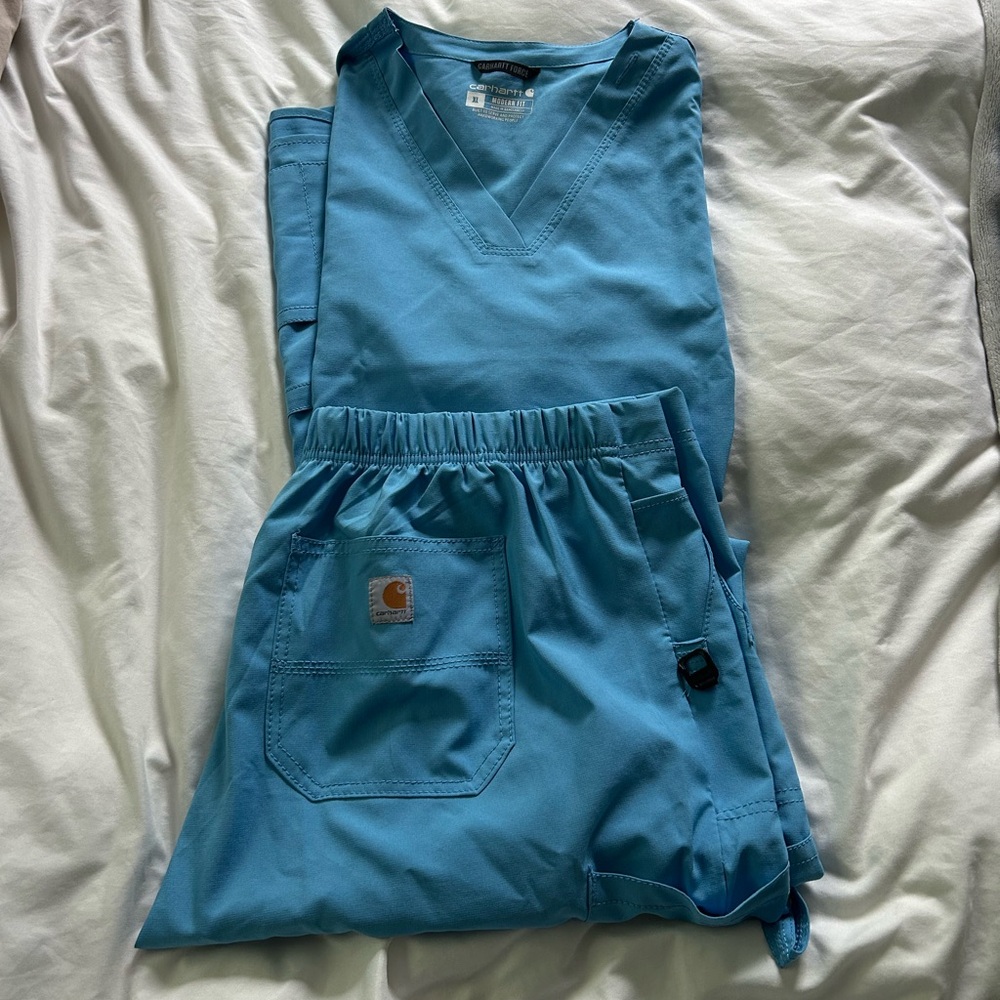 Carhartt Blue Scrub Set